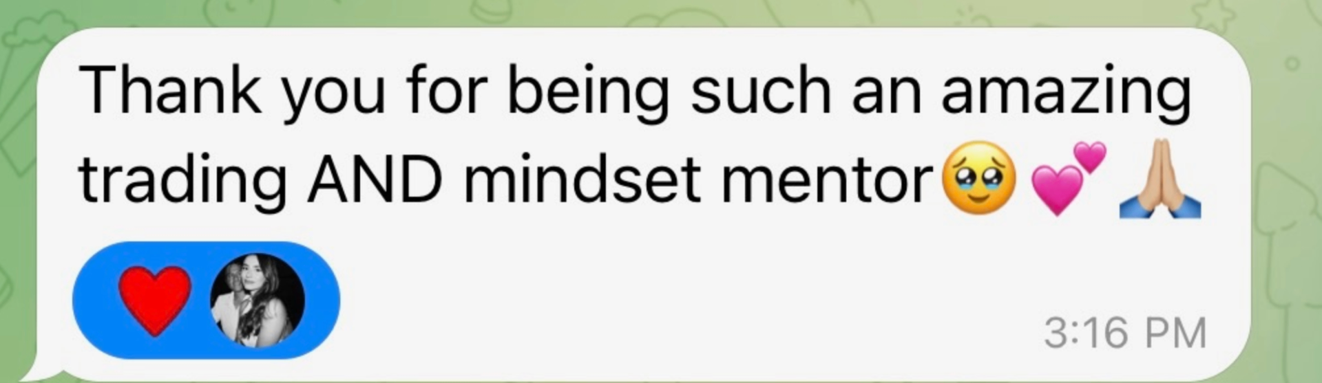 Trader testimonial
